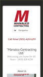 Mobile Screenshot of manalco.ca